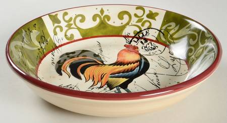 Lille Rooster 9" Soup/Pasta Bowl