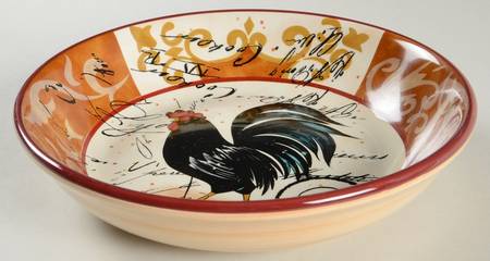 Lille Rooster 9" Soup/Pasta Bowl