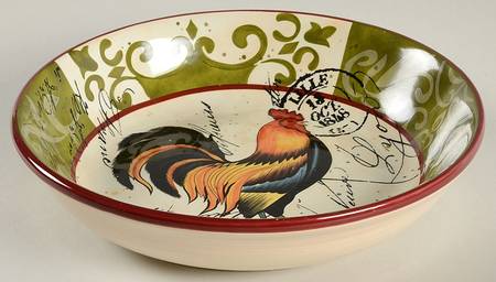 Lille Rooster 9" Soup/Pasta Bowl