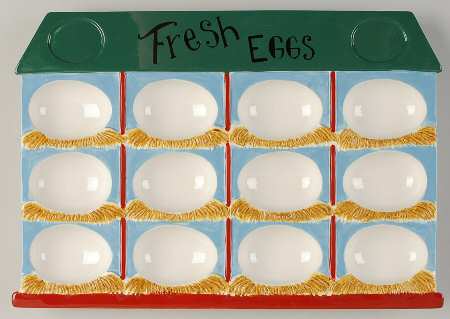 Farmers Market Figural Deviled Egg Plate