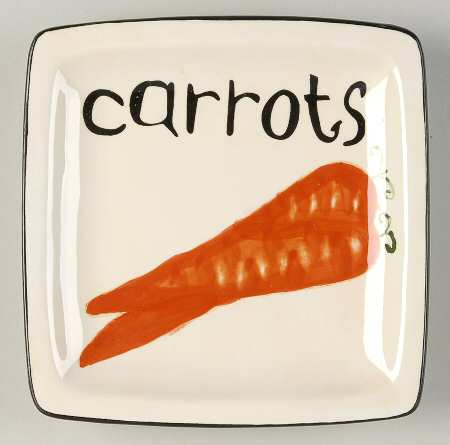 Farmers Market Square Canape Plate