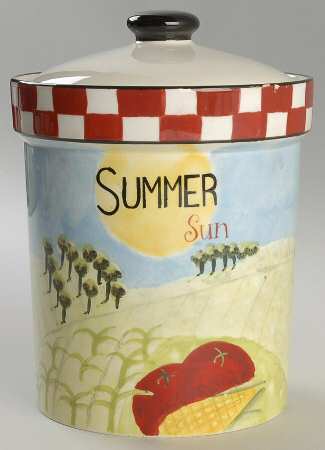 Farmers Market Large Canister & Lid