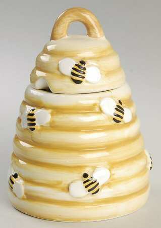 Farmers Market Figural Honey Pot & Lid