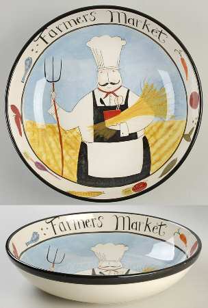 Farmers Market 13" Pasta Serving Bowl