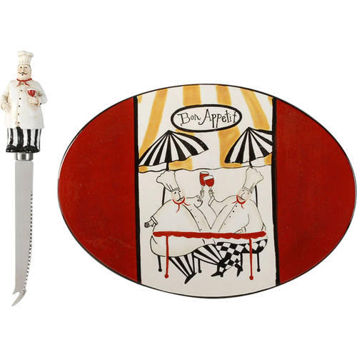Salute Cheese Plate & Knife Set
