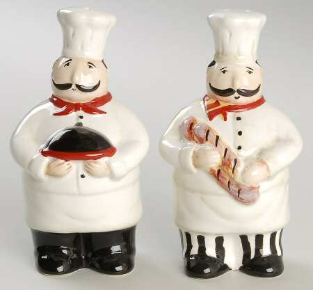 Salute Figural Salt & Pepper Set