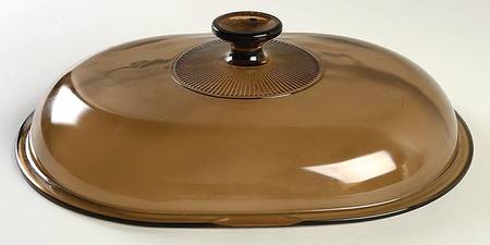 Corning & Pyrex Lids & Accessories Brown Glass Lid #V-34-C
