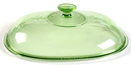 Corning & Pyrex Lids & Accessories Green Glass Lid #F-14-C