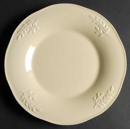 Cuisineware Ivory (Embossed Leaves) Dinner Plate