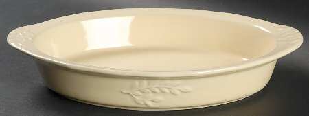Cuisineware Ivory (Embossed Leaves) 11" Augratin