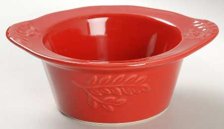 Cuisineware Red (Embossed Leaves) Ramekin