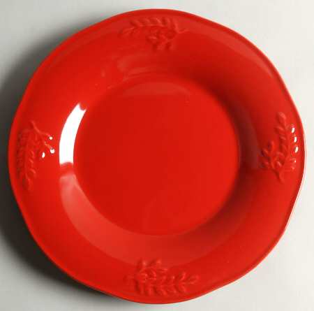 Cuisineware Red (Embossed Leaves) by Certified International