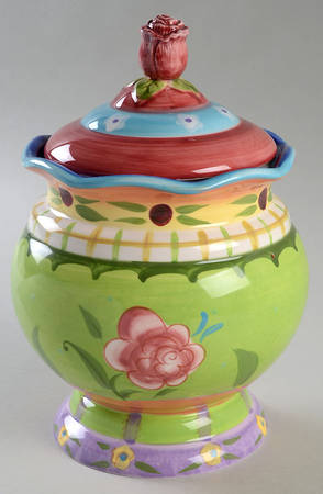 Tea Garden Large Canister & Lid