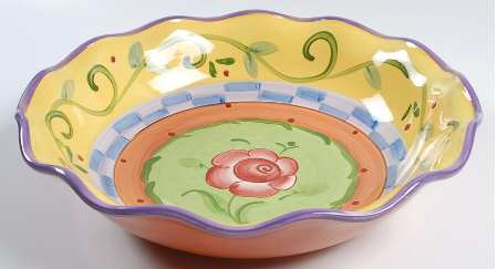 Tea Garden 13" Round Serving Bowl