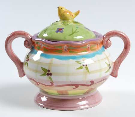 Tea Garden Sugar Bowl & Lid