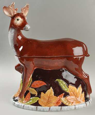Wilderness Figural Cookie Jar & Lid