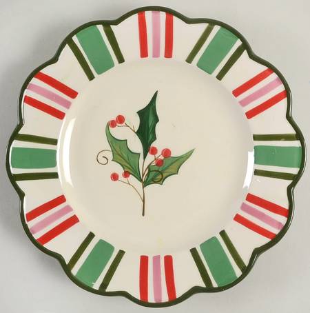Victorian Christmas Salad/Dessert Plate
