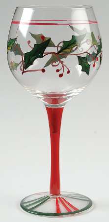 Victorian Christmas Glassware Wine