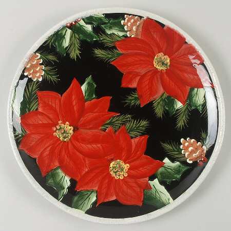 Poinsettia Dinner Plate