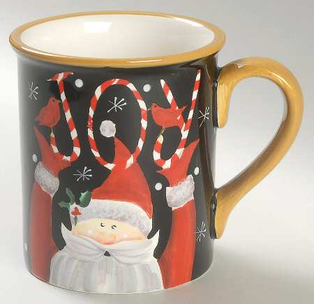 Candy Cane Santa Mug