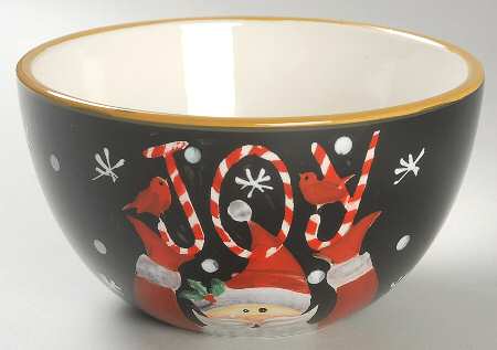 Candy Cane Santa Individual Ice Cream Dish