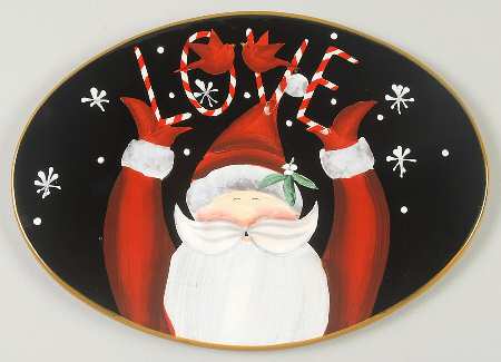 Candy Cane Santa Cheese and Cracker Board