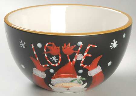 Candy Cane Santa Individual Ice Cream Dish