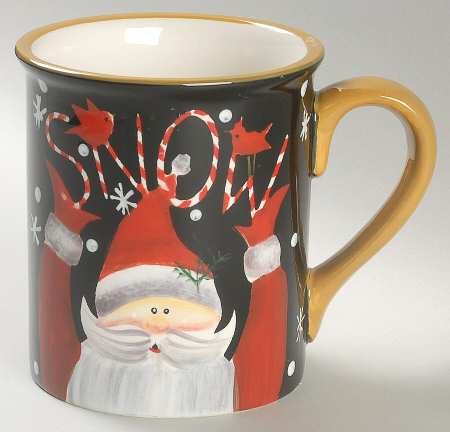 Candy Cane Santa Mug