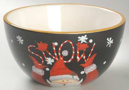 Candy Cane Santa Individual Ice Cream Dish