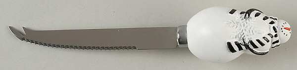 Snowflake Snowman Cheese Knife with Stainless Blade