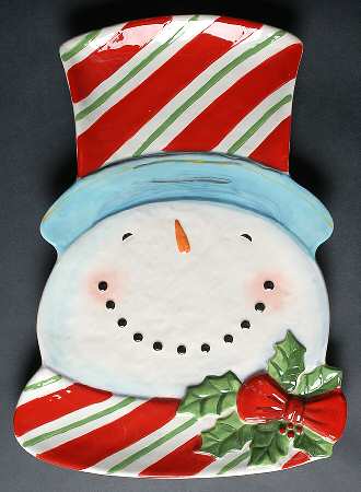 Magic Hat Snowman 16" Figural Platter