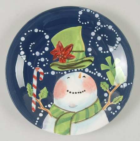 Magic Hat Snowman Canape Plate