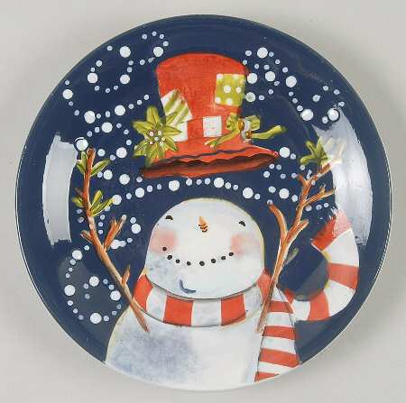 Magic Hat Snowman Canape Plate