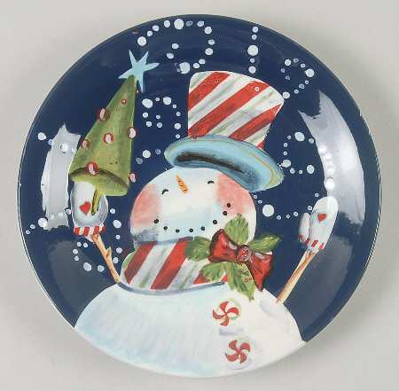 Magic Hat Snowman Canape Plate