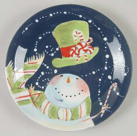Magic Hat Snowman Canape Plate