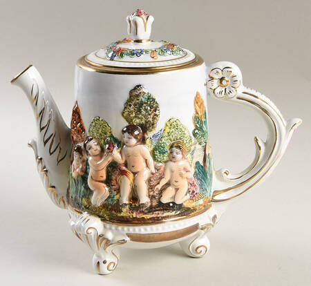 1535 Coffee Pot & Lid by Capo-di-Monte (Italy)