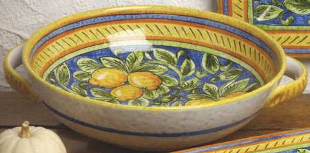 Limoncello 12" Large Salad Serving Bowl