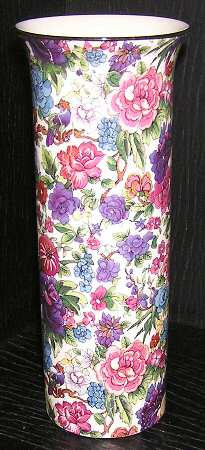 Purple Chintz 8" Vase
