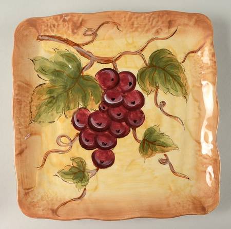 Chardonnay (No Trim) Square Luncheon Plate