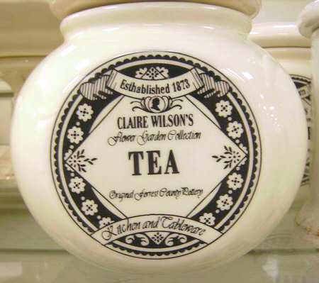 Flower Garden Collection Tea Canister & Lid