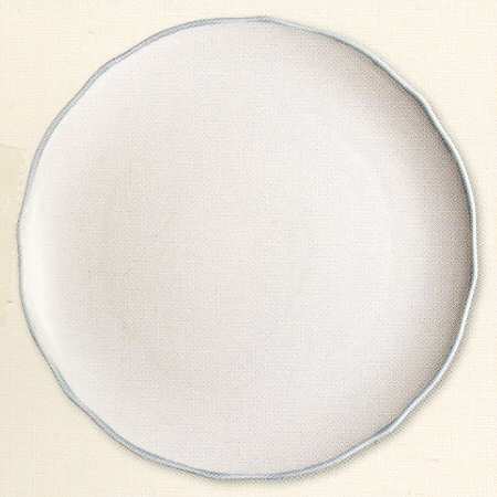 Fluted Blue 12" Chop Plate (Round Platter)