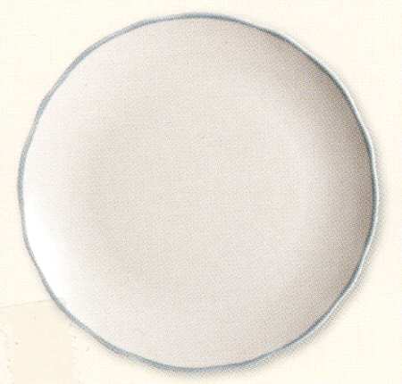 Fluted Blue Coupe Salad Plate