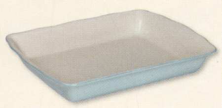 Fluted Blue 12" Rectangular Baker