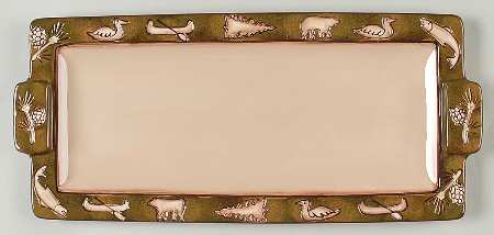 Rustic Lodge Rectangular Tray