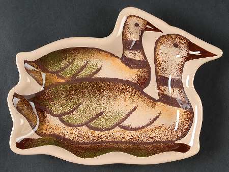 Rustic Lodge Figural Open Candy Dish