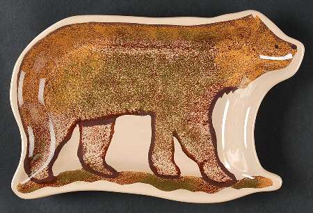 Rustic Lodge Figural Open Candy Dish