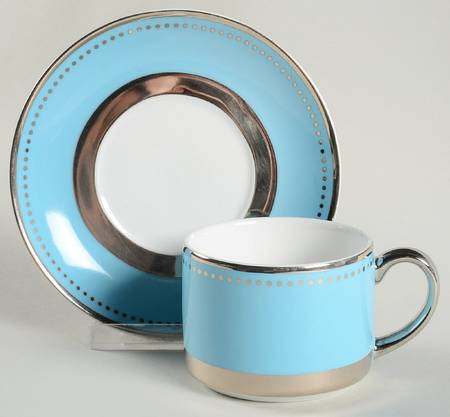 Lauderdale Flat Cup & Saucer Set