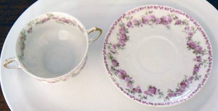 Schleiger 195-15 Flat Bouillon Cup & Saucer