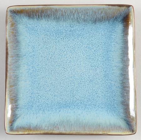 Reactive Blue Square Bread & Butter Plate