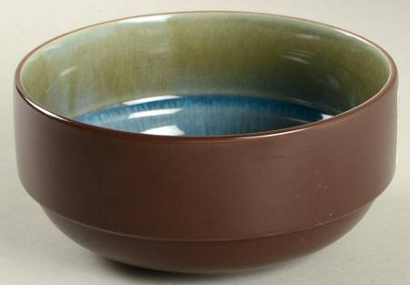 Reactive Stackable Blue Soup/Cereal Bowl
